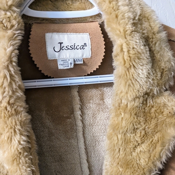 Jessica Tan Teddy Jacket with Cream Accents - Picture 12 of 14
